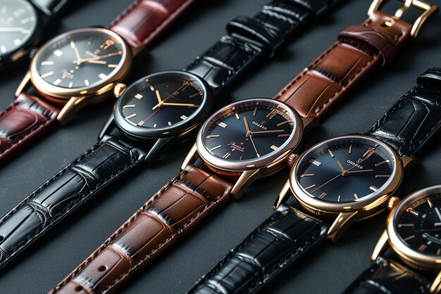 elegant watches with leather metal straps 1279815 37381